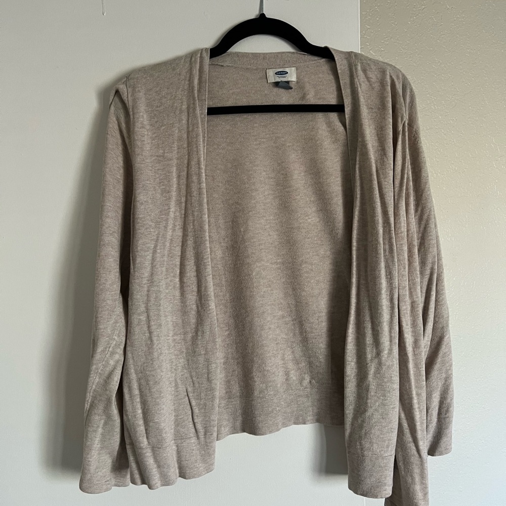 Beige Old Navy Cardigan